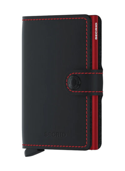 Miniwallet Matte Black & Red